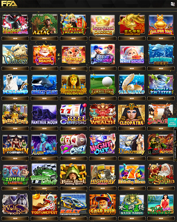 MegaH5 slot game directory screenshot on FFA4U – link free credit no deposit 2026 Malaysia Part 1