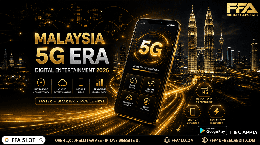Malaysia 5G network online entertainment trend showing H5 platforms cloud entertainment mobile internet real time interaction and Mobile First digital ecosystem in 2026