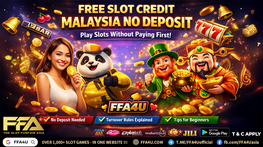 free online casino credit Malaysia guide - play online slots with free credit on FFA4U