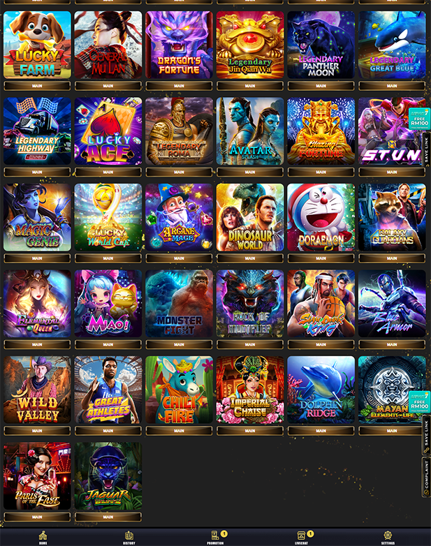 WF Gaming slot directory screenshot – supported provider for free credit no deposit Malaysia 2026 Part 2