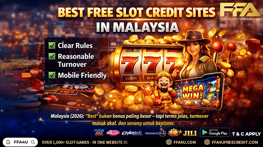 best free slot credit sites in Malaysia 2026 - what to look for before choosing (clear rules, reasonable turnover, mobile friendly)