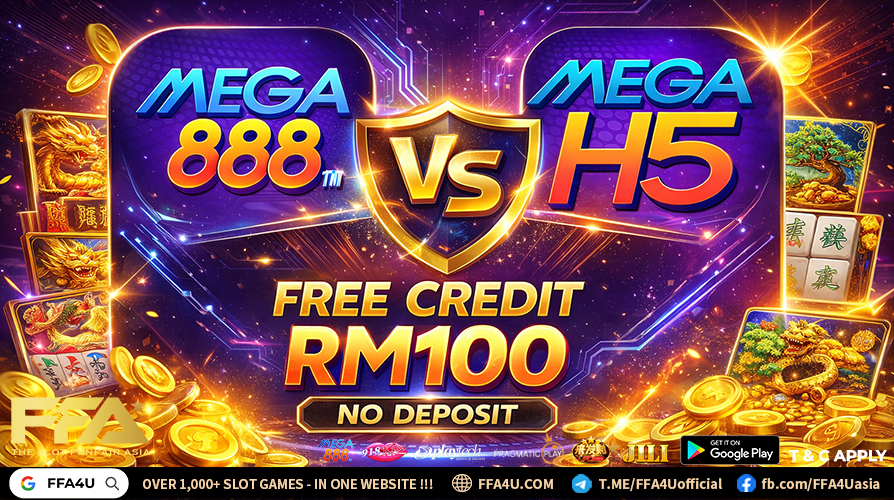 mega888 free credit rm100 banner Malaysia - Mega888 app vs MegaH5 web
