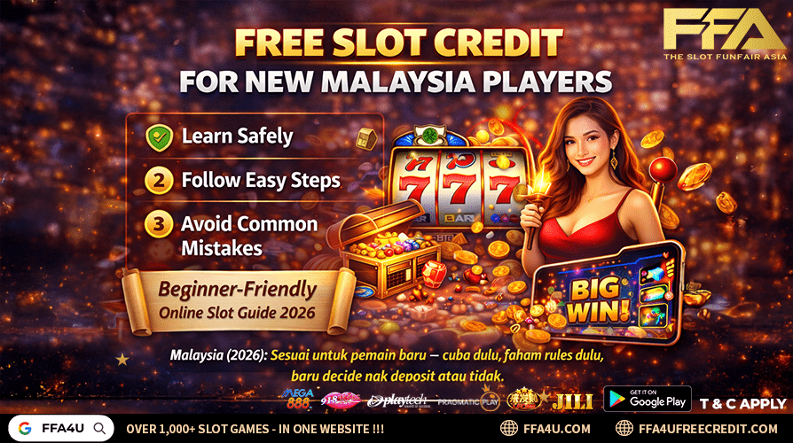 free slot credit for new Malaysia players 2026 - beginner safe steps, what to expect, mistakes to avoid
