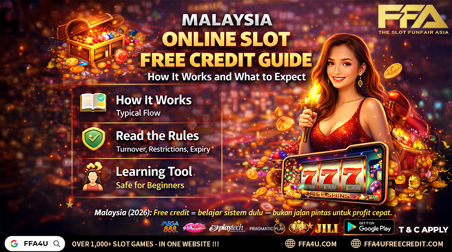 Malaysia online slot free credit guide 2026 - how it works, rules (turnover restrictions expiry), what to expect