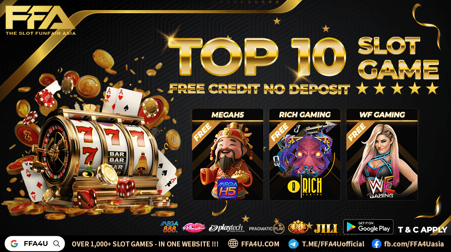 FFA4U Top 10 Slot Game Free Credit No Deposit hero banner